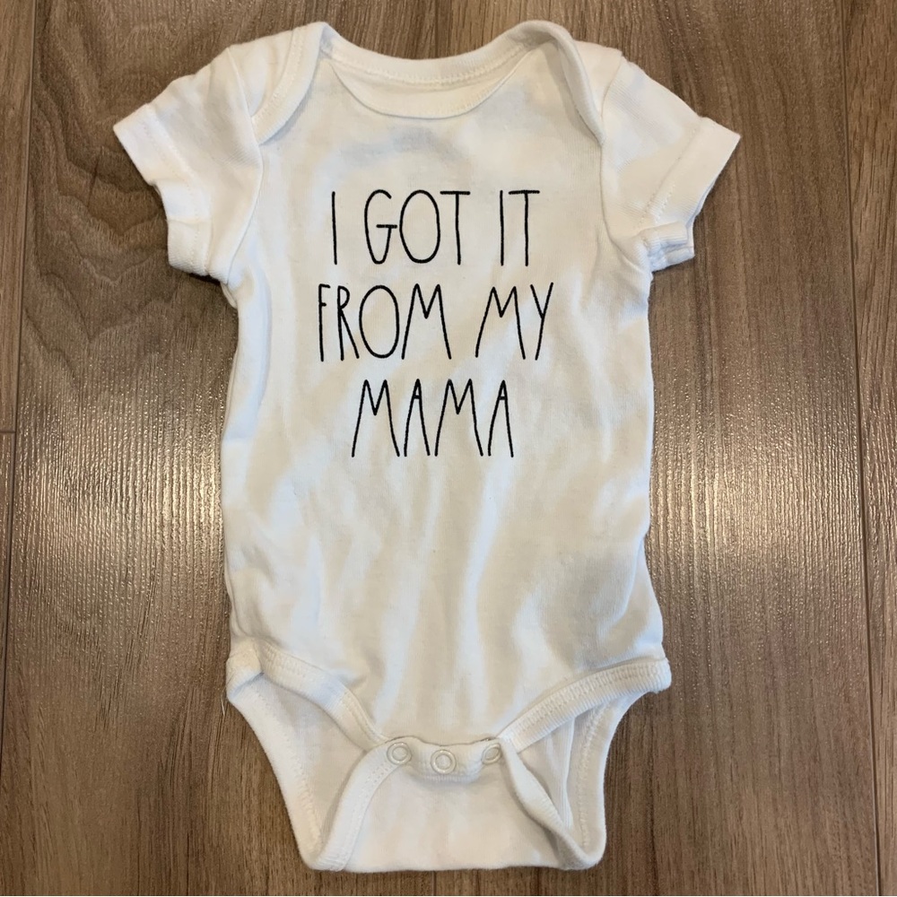 ☀️ 3/$15 Rae Dunn I Got It From My Momma Onesie